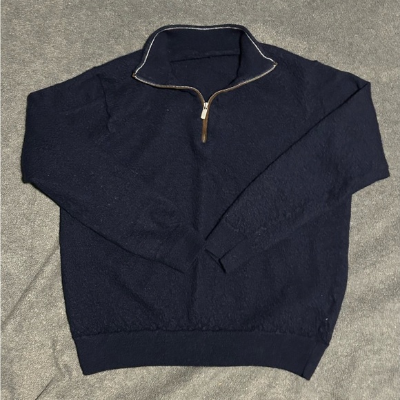 Peter Millar Sweaters - Peter Millar Merino Wool Blend Quarter Zip Pullover Sweater - M